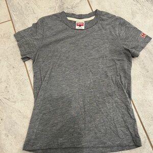 HOMAGE Heather Gray T-Shirt with Sleeve Logo